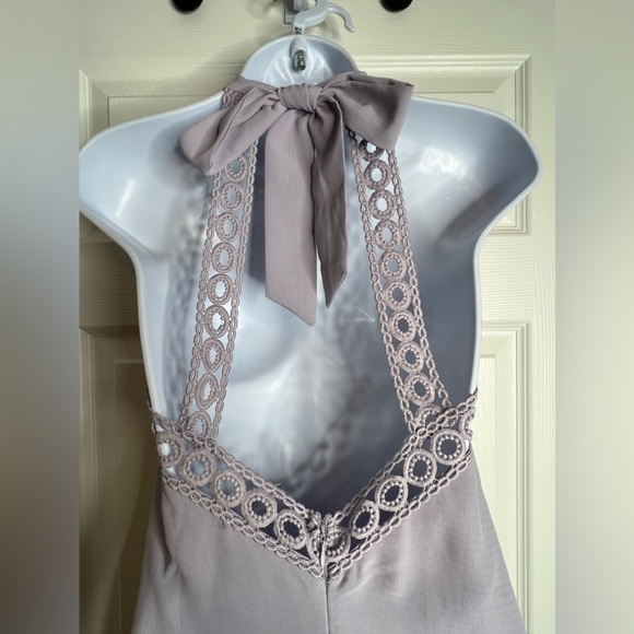 Lulus Any Sway, Shape, or Form XS Lilac Purple Lace Halter Flowy Dress Short - Picture 14 of 16